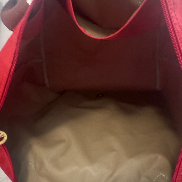 Longchamp Le Pliage - Large with Long Shoulder Straps - Bright Red - Picture 9 of 12